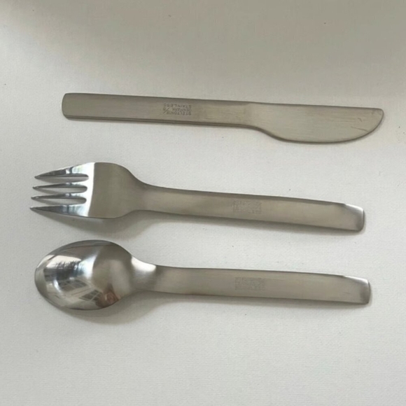 Vintage STELTON Denmark Kids’ Stainless Steel Silverware - Dumbo Elephant Set - Picture 5 of 6